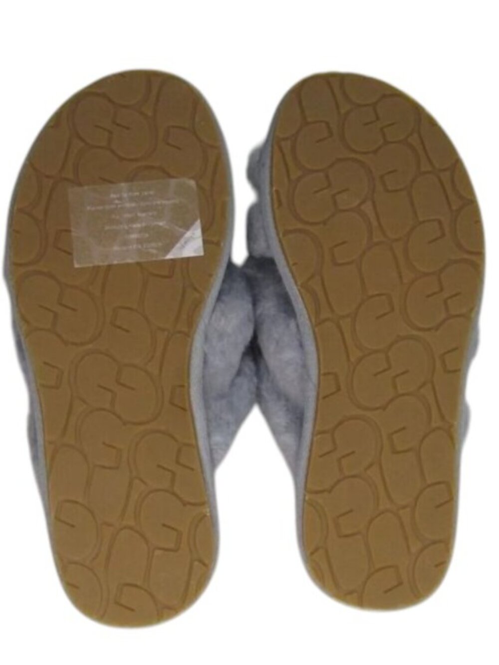 NEW UGG Scuffita Slippers Slip-On Flat Fluffy Cozy Soft Cross-Straps Size 5 - Picture 6 of 8